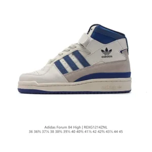Adidas Forum 84 High Top Retro Basketball Sneakers with Velcro Straps