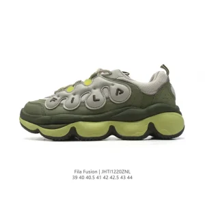 FILA Fusion Men's Chunky Dad Sneakers - Thick Sole Fashion Shoes