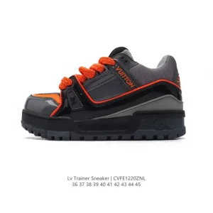 Louis Vuitton Trainer Sneaker Low Top Fashion Luxury Shoes