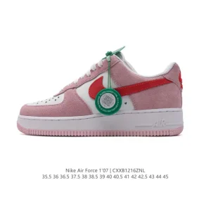 Nike Air Force 1 Low White Leather Sneakers with Air Cushion