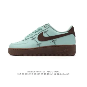 Nike Air Force 1 07 Low White Leather Sneakers