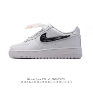 Nike Air Force 1 Low 07 Low Top Sneakers with Air Cushioning for Men and Women