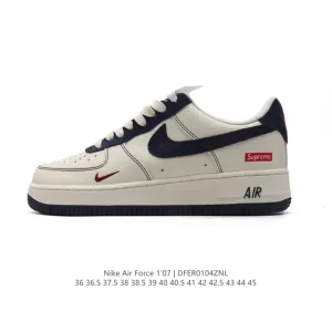 Nike Air Force 1 '07 Low White Leather Sneakers