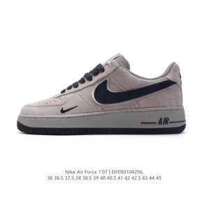 Nike Air Force 1 07 Low White Leather Casual Sneakers