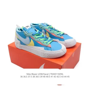 Nike Sacai Blazer Low KAWS Collaboration Dual Swoosh Overlap Design