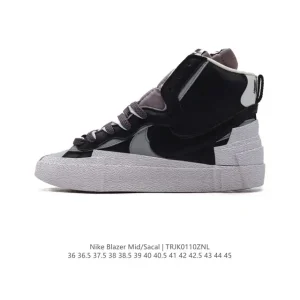 Sacai x Nike Blazer Mid 'KAWS' Double Swoosh Layered Design Sneaker
