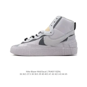 Nike Blazer Mid sacai Collaboration Deconstructed High Top Sneaker