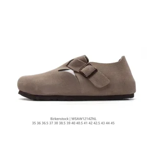 Birkenstock Boston VL Suede Velvet Cork Sole Shoes