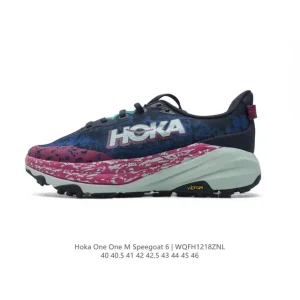 HOKA Speedgoat 6 Men's Trail Running Shoe Vibram Megagrip CMEVA Lightweight Cushioning