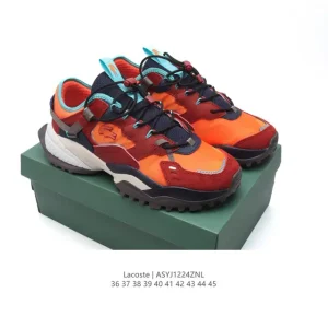 Lacoste Men's and Women's Chunky Sole Fashion Sneakers with Breathable Mesh