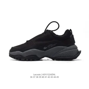 Lacoste Men's Women's Fashion Outdoor Casual Trendy Sneakers with Thick Sole