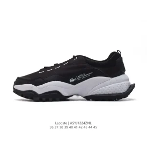 Lacoste Men's and Women's Chunky Sole Fashion Sneakers with Breathable Mesh Upper