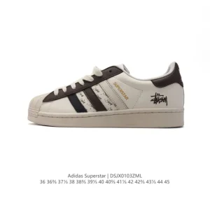 Adidas Superstar 82 Classic Shell Toe Leather Sneakers for Men and Women