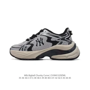 MLB Bigball Chunky Curve New York Yankees Retro Dad Shoes with Thick Sole
