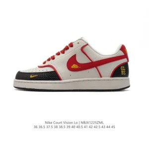 Nike Court Vision Low 2025 Chinese New Year Red Snake Limited Edition Low-Top Retro Basketball Shoes