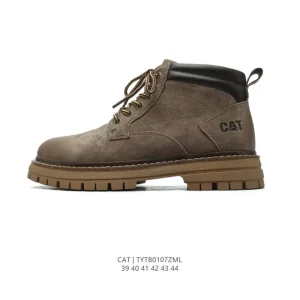 Cat Footwear Men's Retro Work Style Mid-Calf Martin Boots Casual Shoes