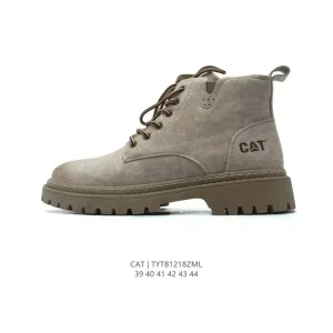 Cat Men's Classic Martin Boots New Thick Sole Outdoor Hiking Shoes