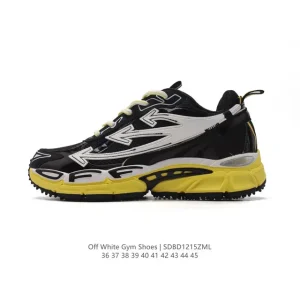 Off-White Industrial Sneakers Thick Sole Running Shoes for Men and Women