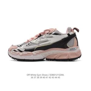 Off-White Industrial Style Chunky Sole Sneakers with Double Laces