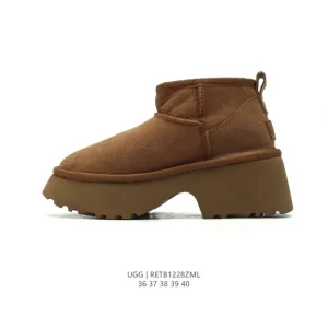 UGG Classic Short Waterproof Winter Boots with Wool Lining