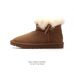UGG Classic Short Chestnut Sheepskin Winter Boots for Women