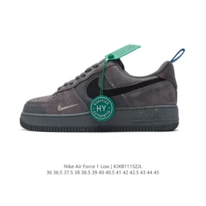Nike Air Force 1 Low 07 White Leather Casual Sneakers with Air Cushion