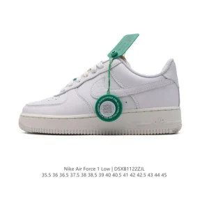 Nike Air Force 1 Low 07 Classic White Leather Sneakers for Men and Women