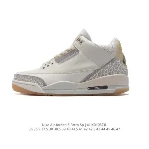 Jordan Air 3 Retro SE Men's Basketball Shoes White Cement
