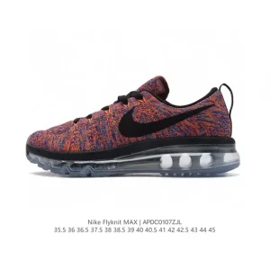 Nike Flyknit Air Max Men's Running Shoes with Full-Length Air Cushion