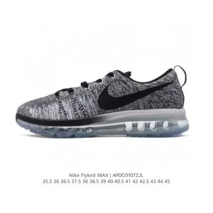 Nike Flyknit Air Max Mens Running Shoes with Full-Length Max Air Cushion