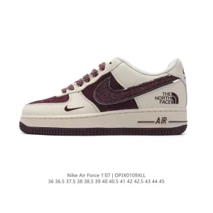 Nike Air Force 1 Low North Face Collaboration 2025 New Year Edition Thick Sole Sneaker