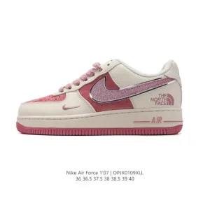 Nike Air Force 1 Low 2025 North Face Collaboration Thick Sole Honeycomb Air Cushion Sneakers