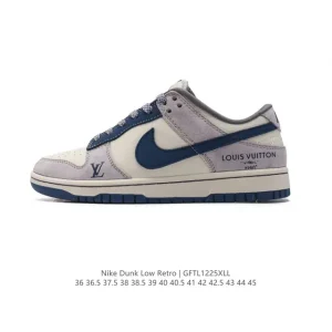 Nike Dunk Low Retro Louis Vuitton Collaboration Vintage Basketball Skateboarding Shoes