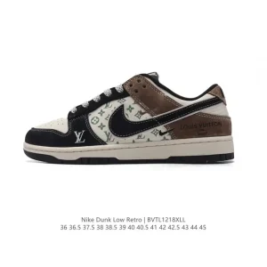 Nike Dunk Low Retro Louis Vuitton Collaboration Vintage Basketball Skate Shoes