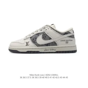 Nike Dunk Low Retro Vintage Leather Sneakers for Men and Women