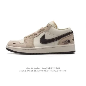 Jordan Air AJ1 Low North Face Collaboration Retro Basketball Shoes