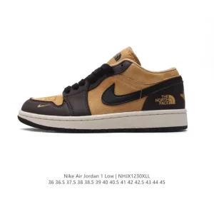 Jordan AJ1 Low Retro Leather Black White Sneakers