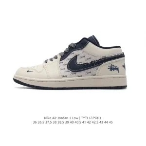 Jordan AJ1 Low Retro Classic Leather Basketball Shoes