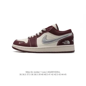 Jordan Air Jordan 1 Low Retro Classic Leather Basketball Shoes