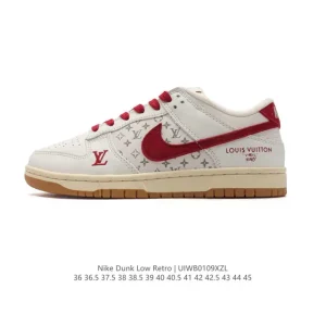 Nike Dunk Low Retro Louis Vuitton Collaboration Vintage Basketball Skateboarding Shoes