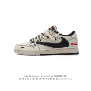 Jordan Military Blue Low OG SP Reverse Swoosh Basketball Shoes