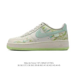 Nike Air Force 1 Low 07 White Leather Casual Sneakers