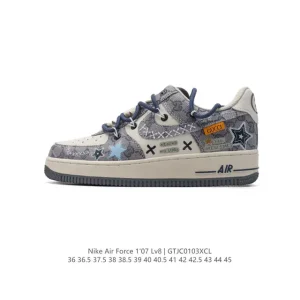 Nike Air Force 1 07 Low Sneakers Double Laces Thick Sole Deconstructed Style