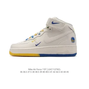 Nike Air Force 1 Mid Magic Strap White Sneakers
