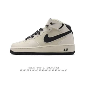 Nike Air Force 1 Mid 07 Magic Strap Thick Sole Sneakers