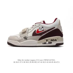 Jordan Legacy 312 Low Black Leather Sneakers for Men
