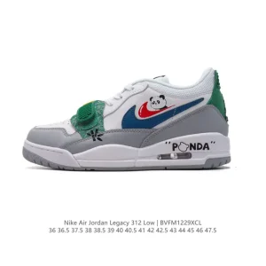 Jordan Legacy 312 Low Panda Black White Sneakers for Men