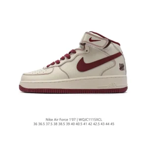 Nike Air Force 1 High 07 White Leather High-Top Sneakers for Men and Women