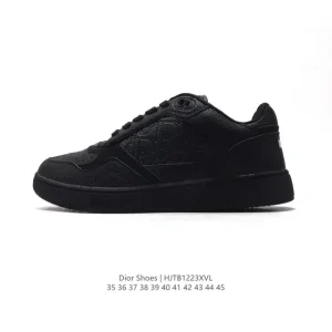Dior B27 Low Top Sneakers White Leather Luxury Casual Shoes