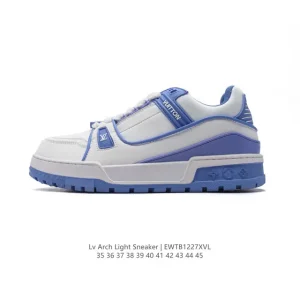 Louis Vuitton Trainer Sneaker Low Fashion Thick Sole Leather Shoes